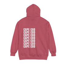 Load image into Gallery viewer, cape cod bold hoodie back crimson
